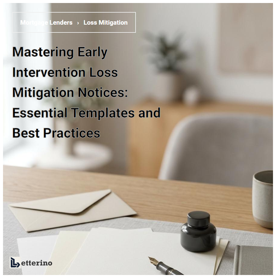 Mastering Early Intervention Loss Mitigation Notices: Essential Templates and Best Practices