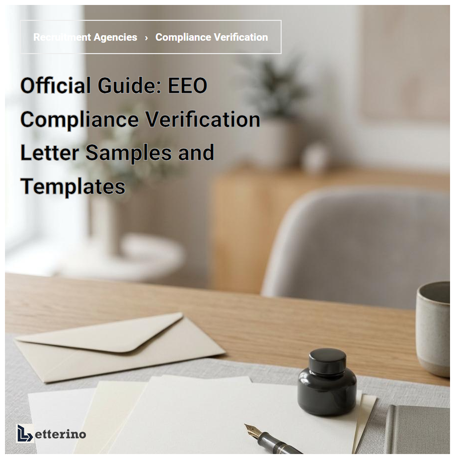 Official Guide: EEO Compliance Verification Letter Samples and Templates