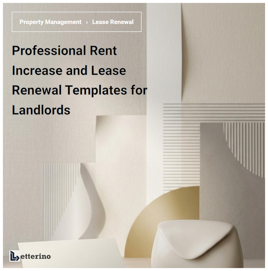 Professional Rent Increase and Lease Renewal Templates for Landlords