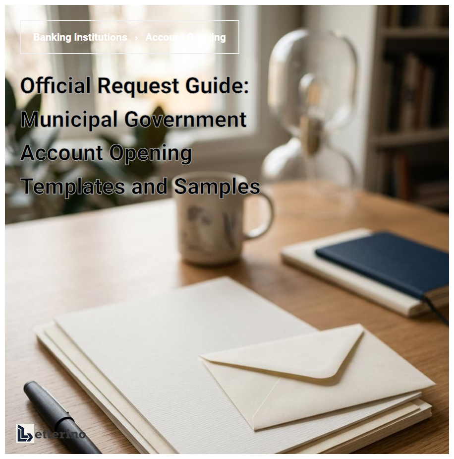 Official Request Guide: Municipal Government Account Opening Templates and Samples