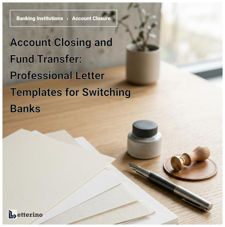Account Closing and Fund Transfer: Professional Letter Templates for Switching Banks