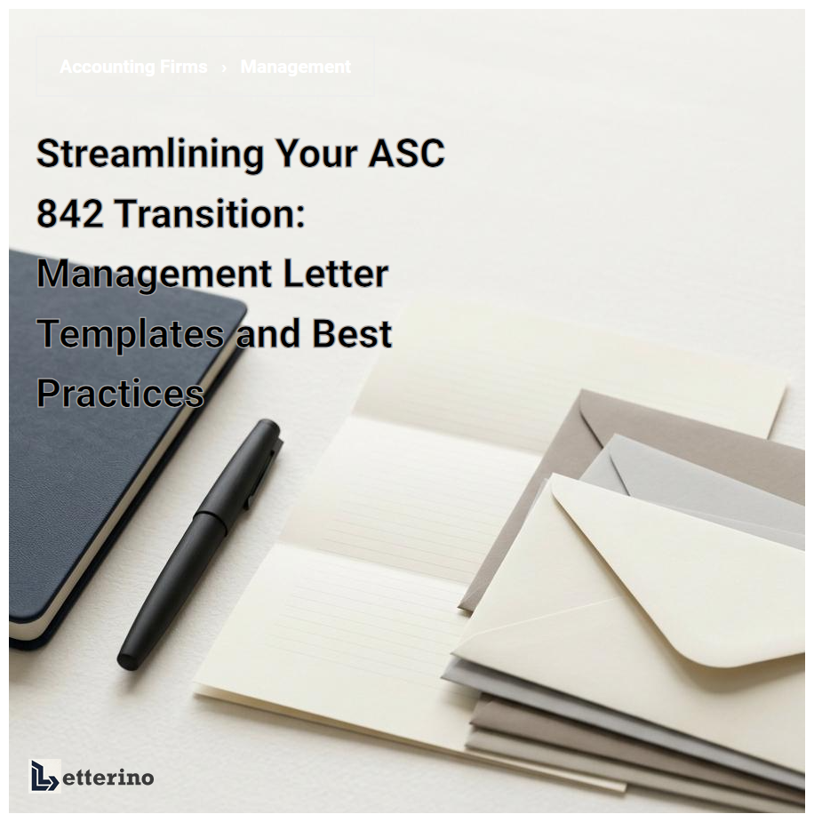 Streamlining Your ASC 842 Transition: Management Letter Templates and Best Practices
