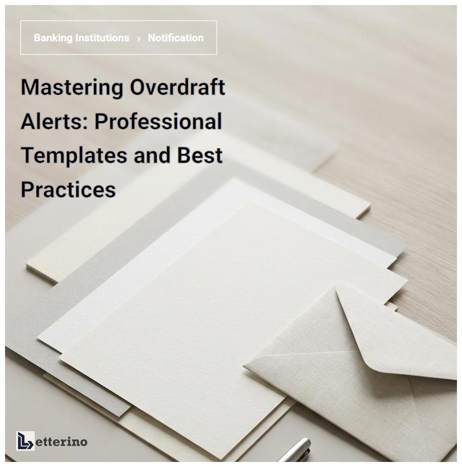Mastering Overdraft Alerts: Professional Templates and Best Practices