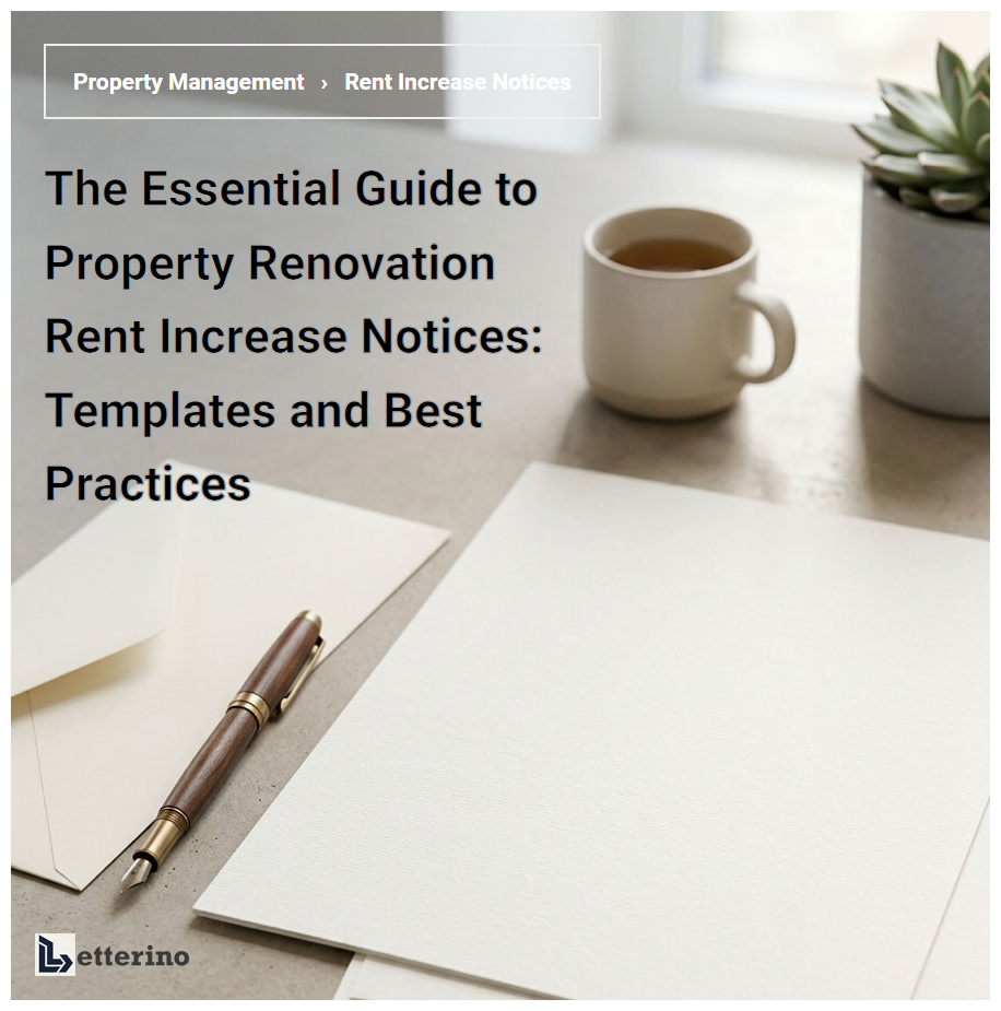 The Essential Guide to Property Renovation Rent Increase Notices: Templates and Best Practices
