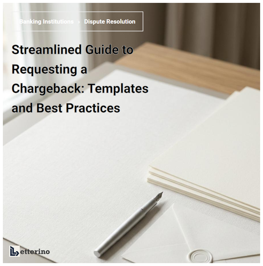 Streamlined Guide to Requesting a Chargeback: Templates and Best Practices