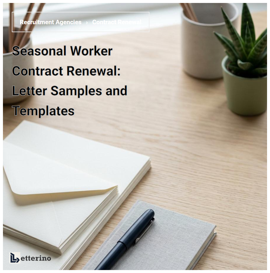 Seasonal Worker Contract Renewal: Letter Samples and Templates