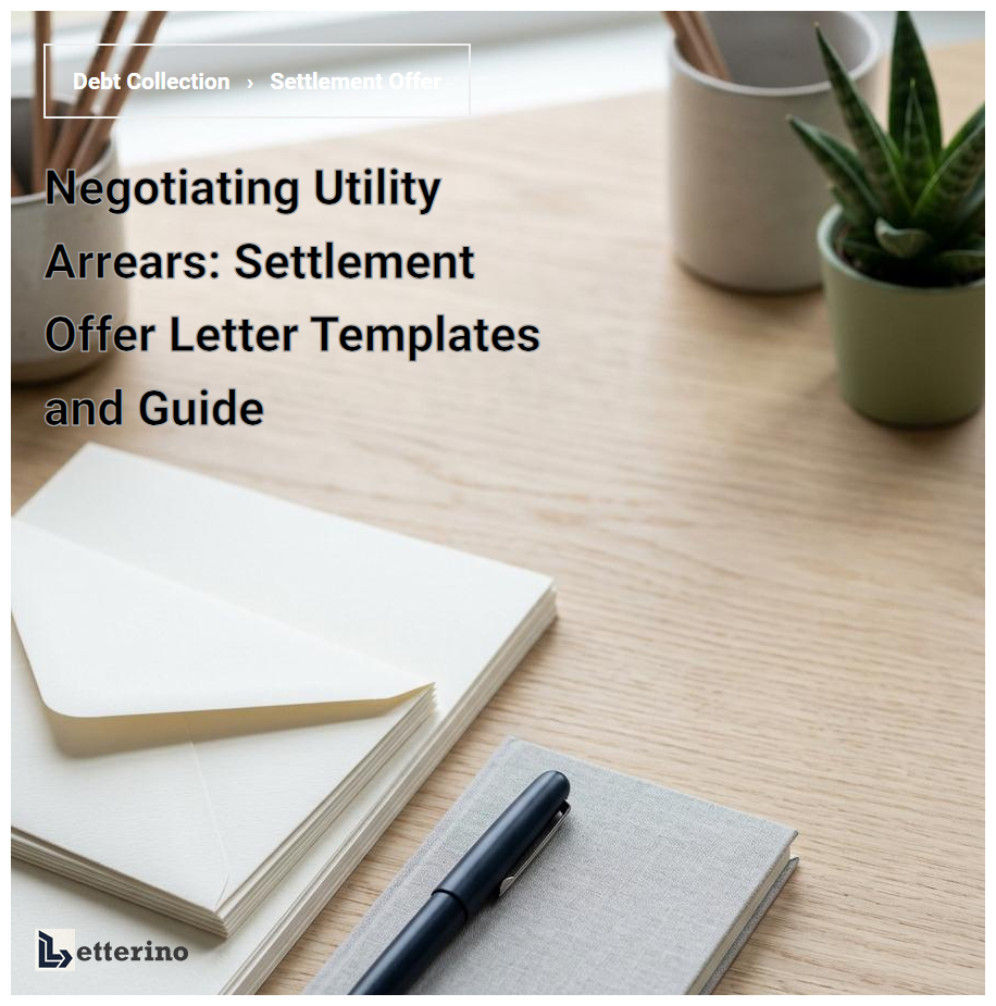 Negotiating Utility Arrears: Settlement Offer Letter Templates and Guide