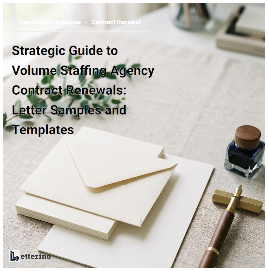 Strategic Guide to Volume Staffing Agency Contract Renewals: Letter Samples and Templates