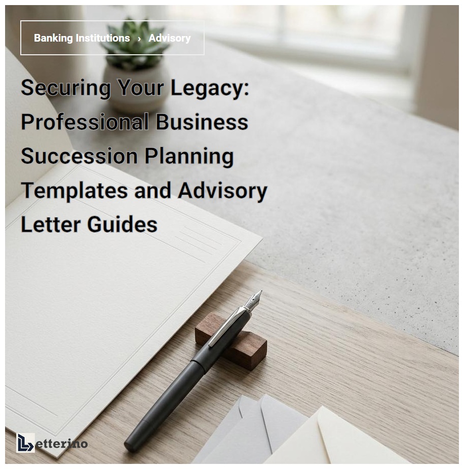 Securing Your Legacy: Professional Business Succession Planning Templates and Advisory Letter Guides