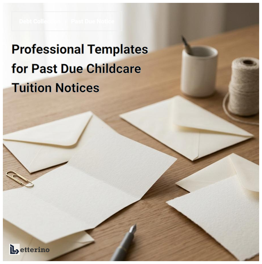 Professional Templates for Past Due Childcare Tuition Notices
