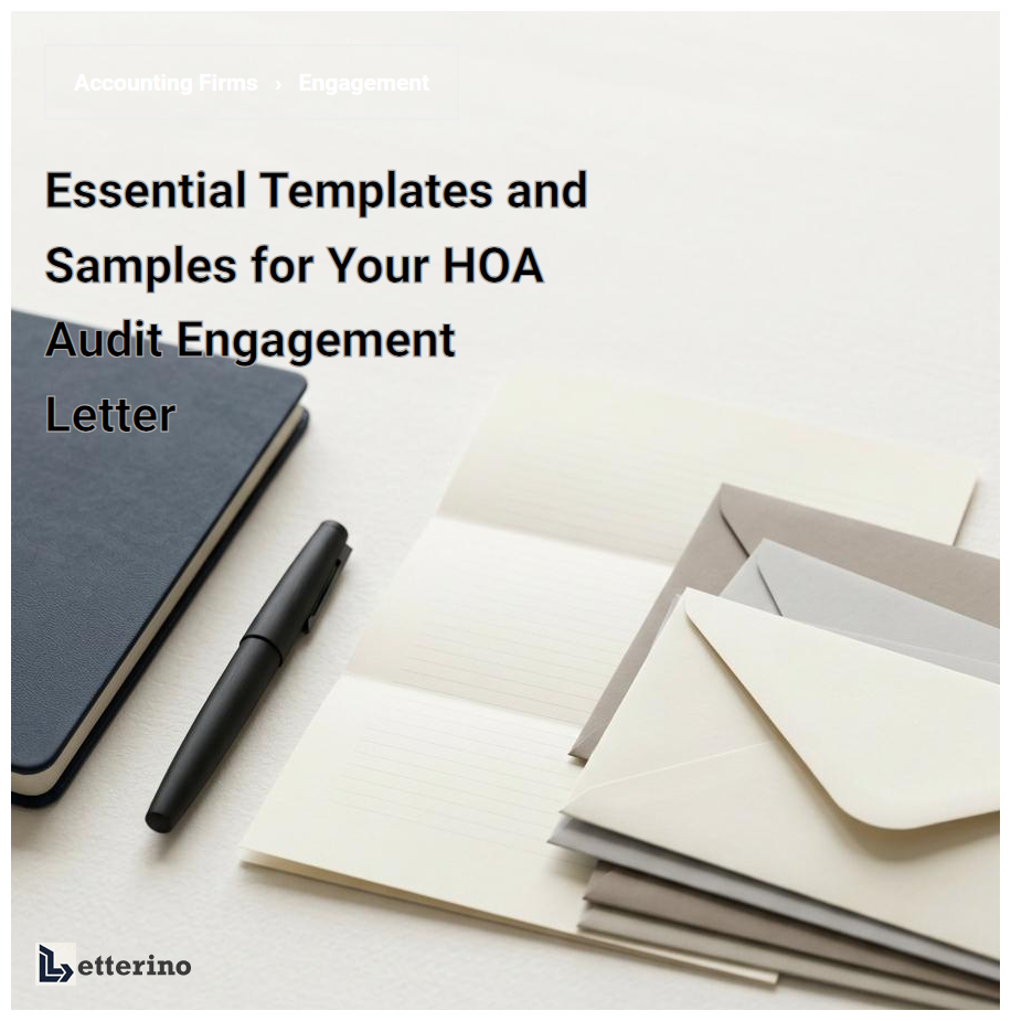 Essential Templates and Samples for Your HOA Audit Engagement Letter