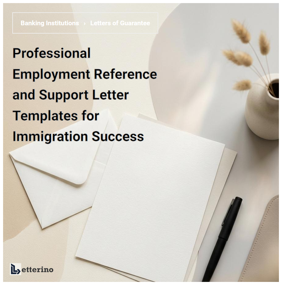 Professional Employment Reference and Support Letter Templates for Immigration Success