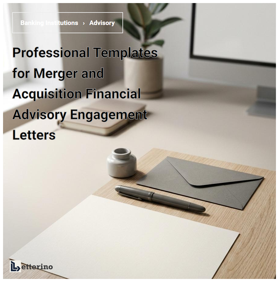 Professional Templates for Merger and Acquisition Financial Advisory Engagement Letters