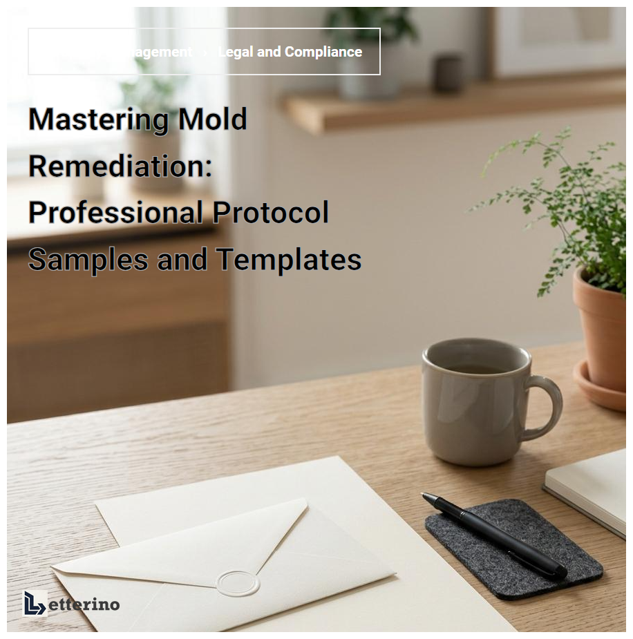 Mastering Mold Remediation: Professional Protocol Samples and Templates