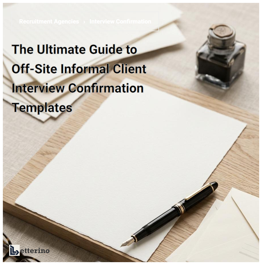 The Ultimate Guide to Off-Site Informal Client Interview Confirmation Templates