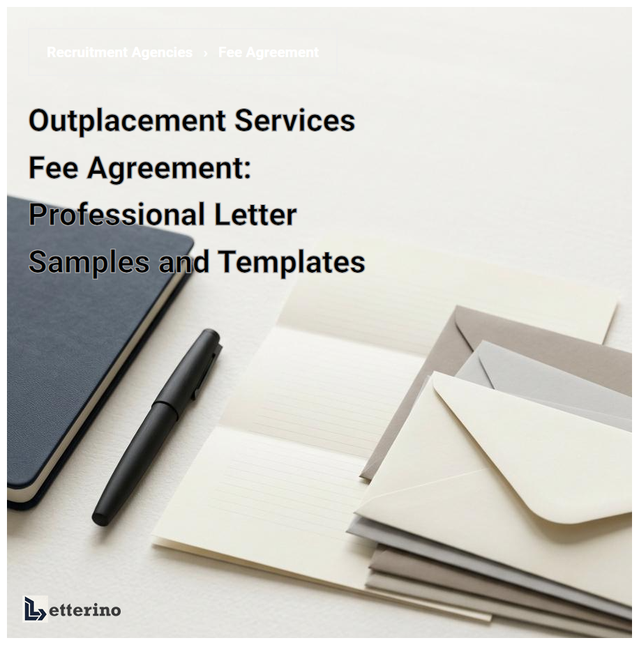 Outplacement Services Fee Agreement: Professional Letter Samples and Templates