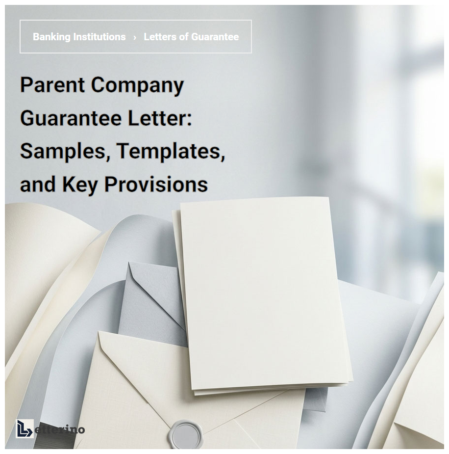 Parent Company Guarantee Letter: Samples, Templates, and Key Provisions