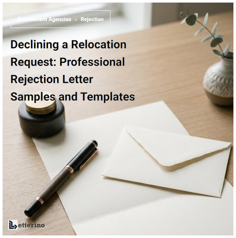 Declining a Relocation Request: Professional Rejection Letter Samples and Templates