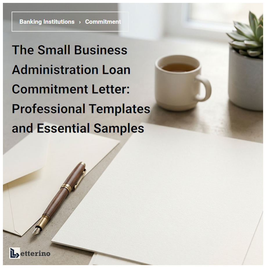 The Small Business Administration Loan Commitment Letter: Professional Templates and Essential Samples