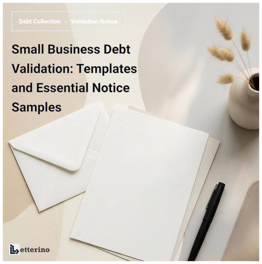 Small Business Debt Validation: Templates and Essential Notice Samples