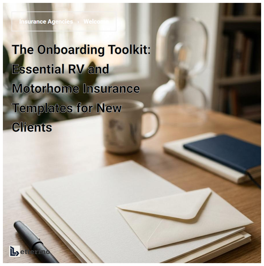 The Onboarding Toolkit: Essential RV and Motorhome Insurance Templates for New Clients