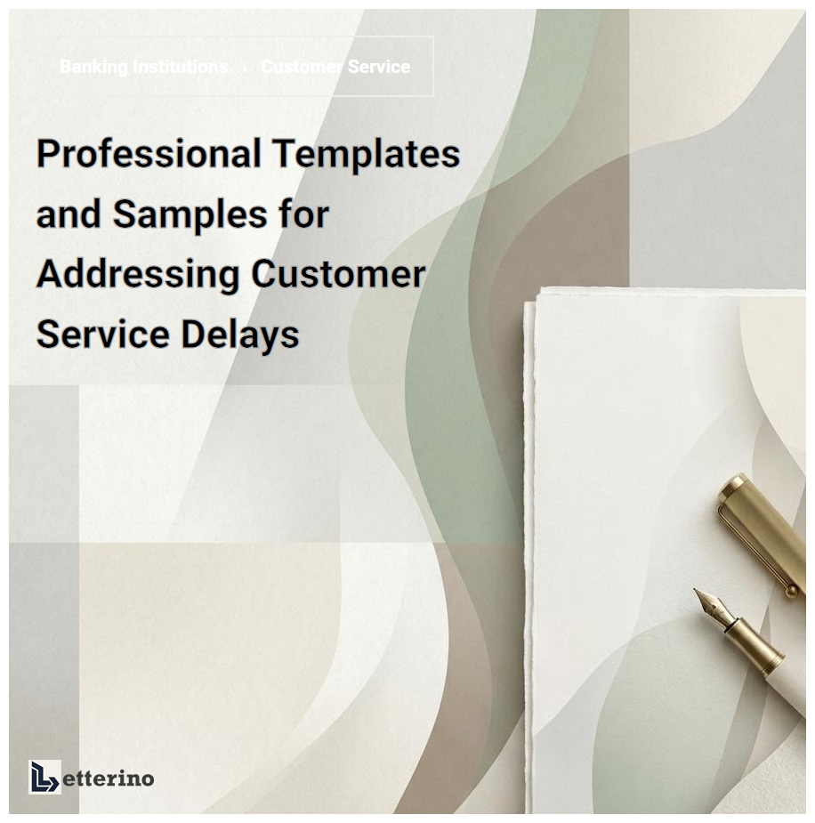 Professional Templates and Samples for Addressing Customer Service Delays