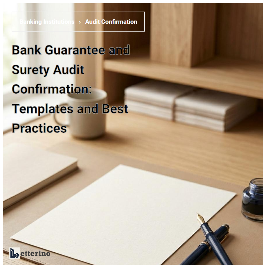 Bank Guarantee and Surety Audit Confirmation: Templates and Best Practices
