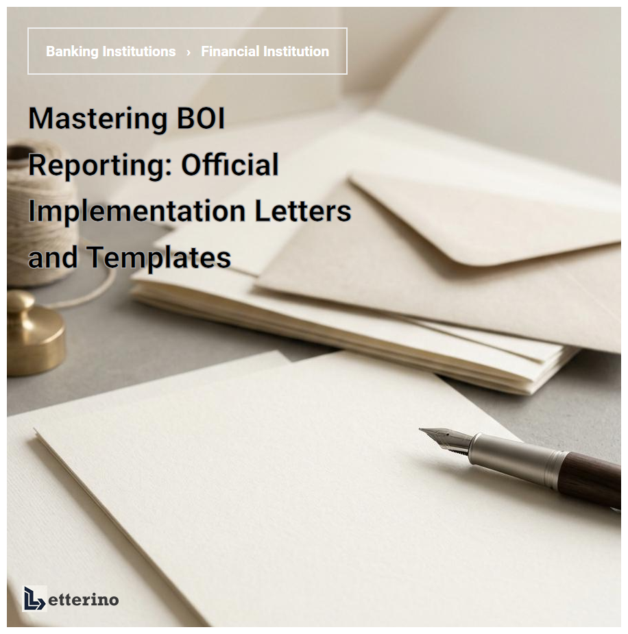 Mastering BOI Reporting: Official Implementation Letters and Templates