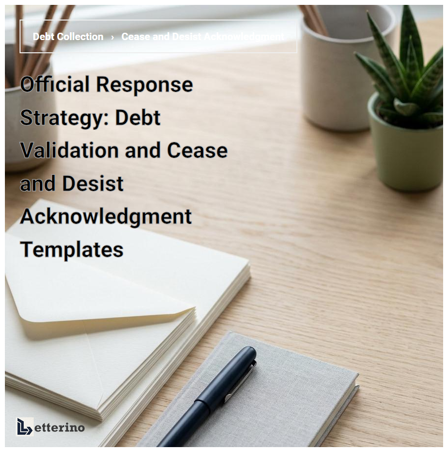 Official Response Strategy: Debt Validation and Cease and Desist Acknowledgment Templates