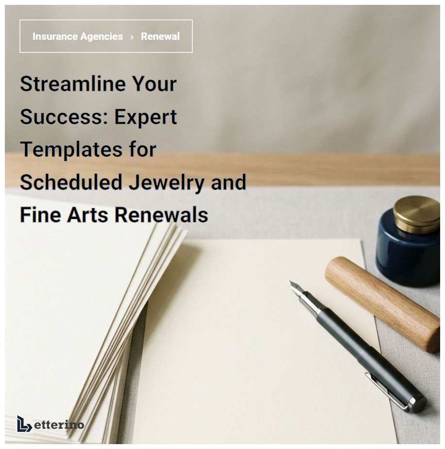 Streamline Your Success: Expert Templates for Scheduled Jewelry and Fine Arts Renewals