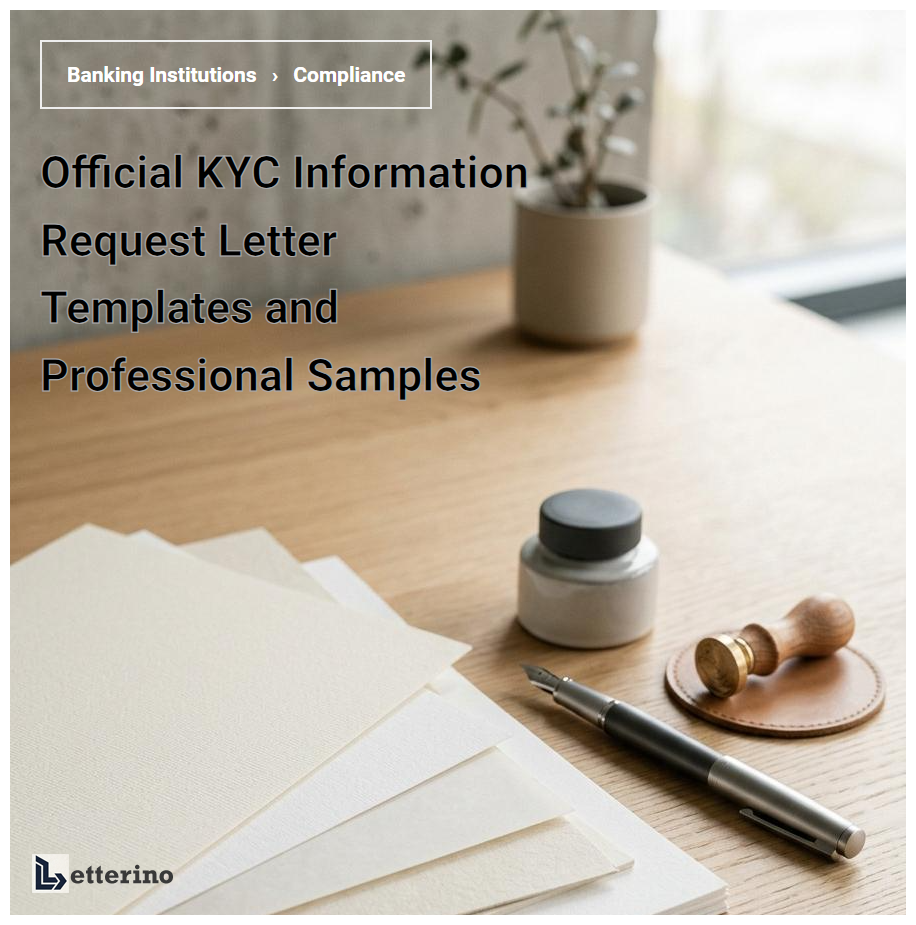 Official KYC Information Request Letter Templates and Professional Samples