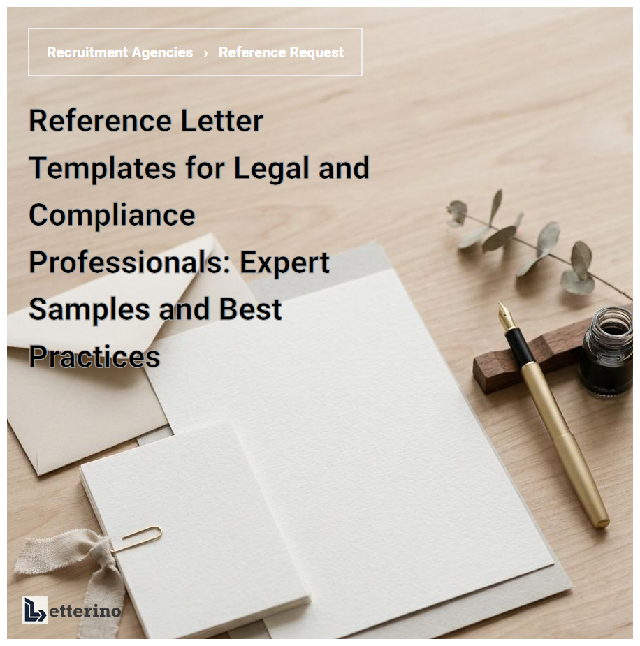 Reference Letter Templates for Legal and Compliance Professionals: Expert Samples and Best Practices