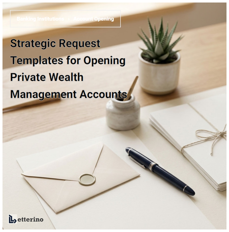Strategic Request Templates for Opening Private Wealth Management Accounts