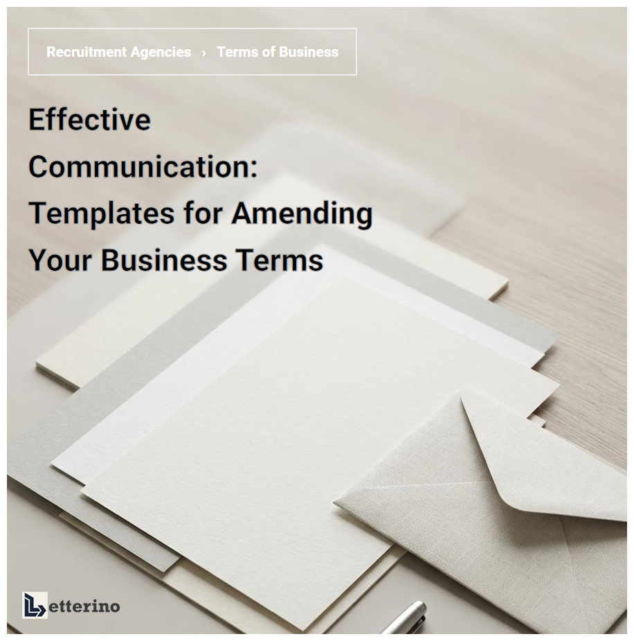 Effective Communication: Templates for Amending Your Business Terms