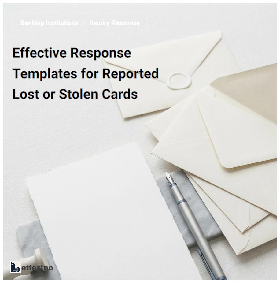 Effective Response Templates for Reported Lost or Stolen Cards