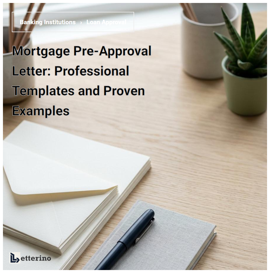 Mortgage Pre-Approval Letter: Professional Templates and Proven Examples