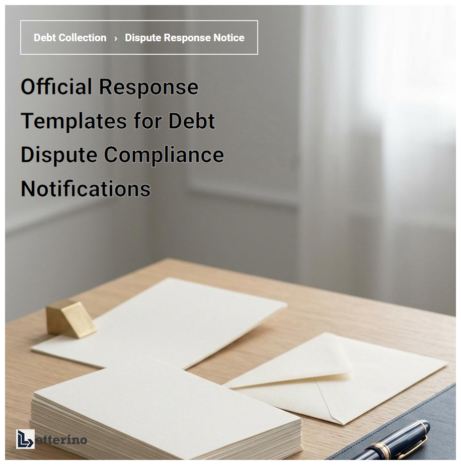 Official Response Templates for Debt Dispute Compliance Notifications