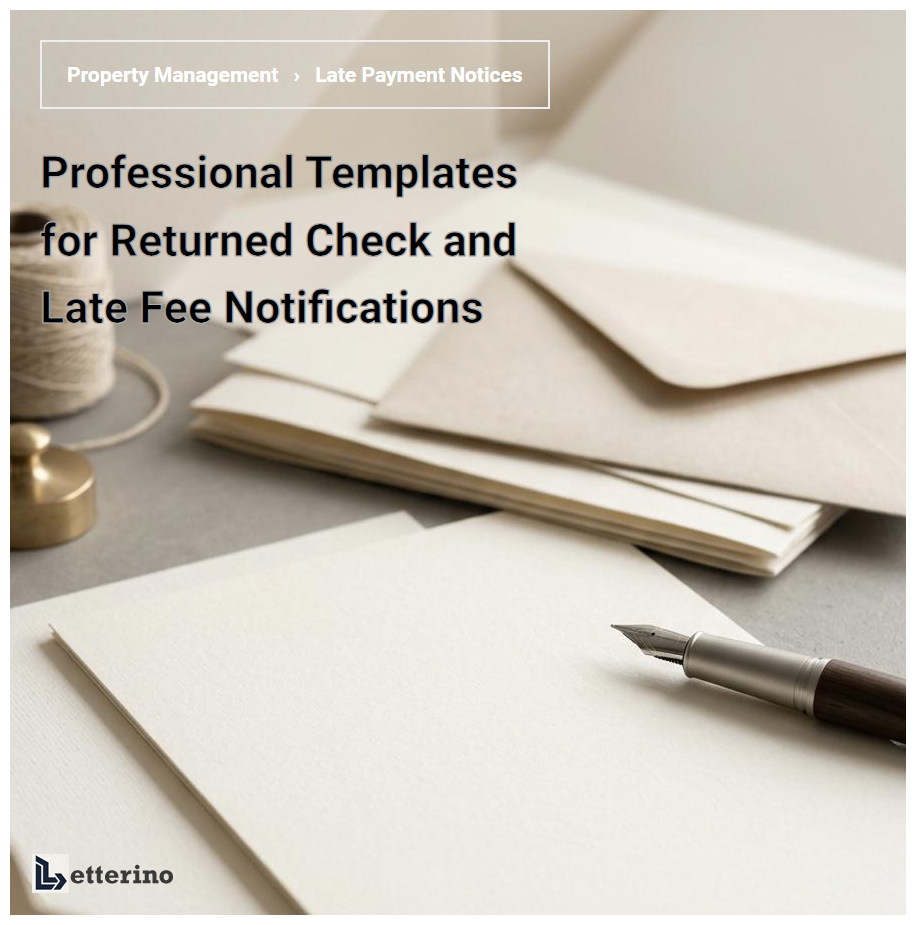 Professional Templates for Returned Check and Late Fee Notifications