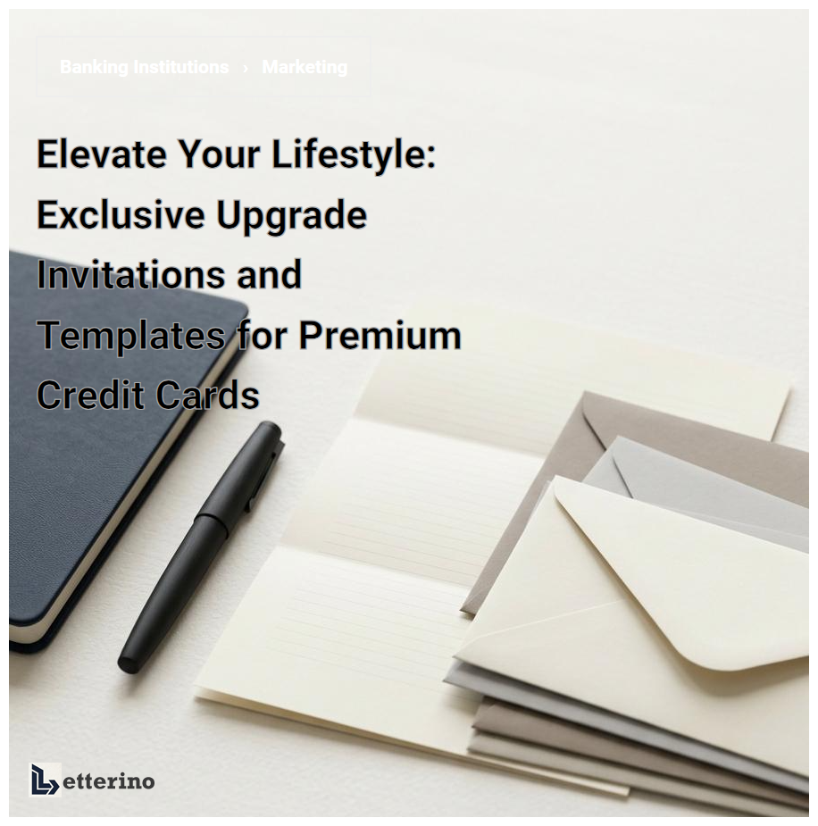 Elevate Your Lifestyle: Exclusive Upgrade Invitations and Templates for Premium Credit Cards