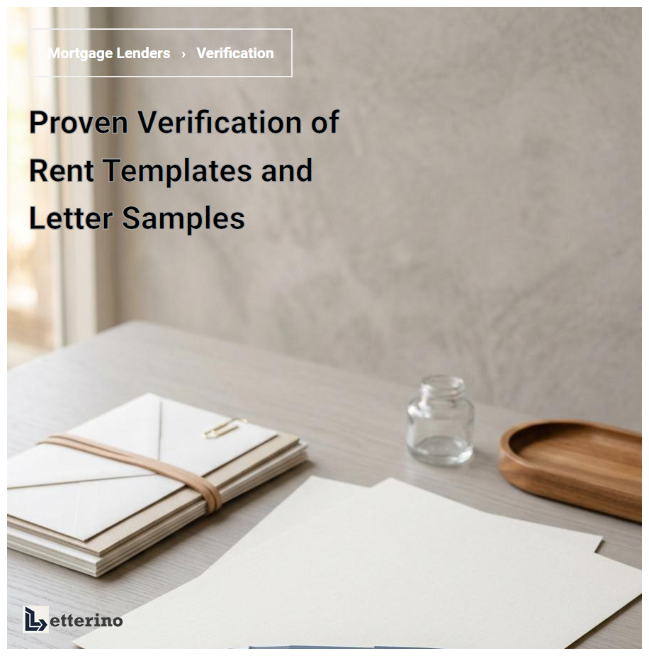 Proven Verification of Rent Templates and Letter Samples