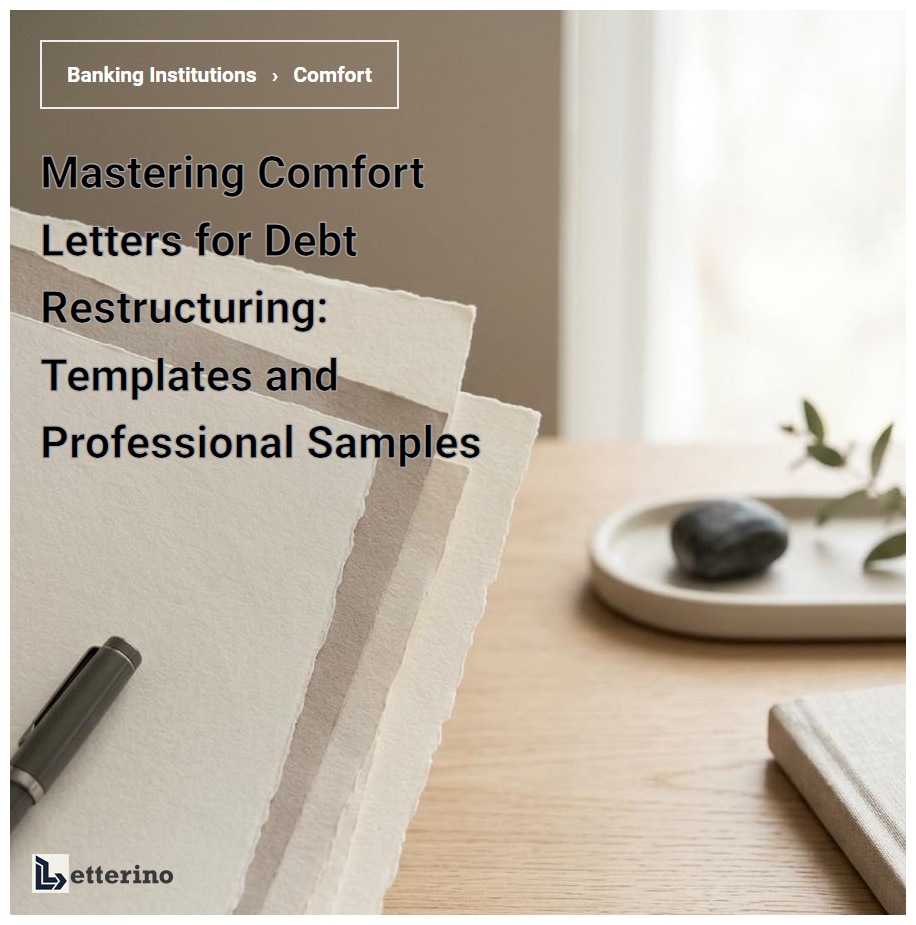 Mastering Comfort Letters for Debt Restructuring: Templates and Professional Samples