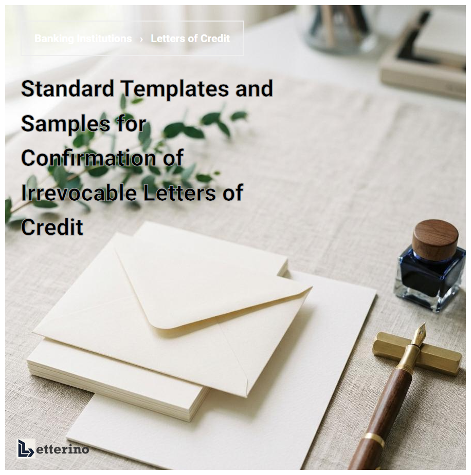 Standard Templates and Samples for Confirmation of Irrevocable Letters of Credit