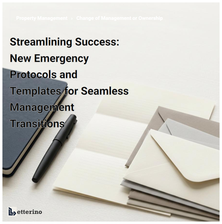 Streamlining Success: New Emergency Protocols and Templates for Seamless Management Transitions