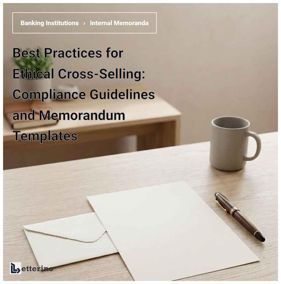 Best Practices for Ethical Cross-Selling: Compliance Guidelines and Memorandum Templates
