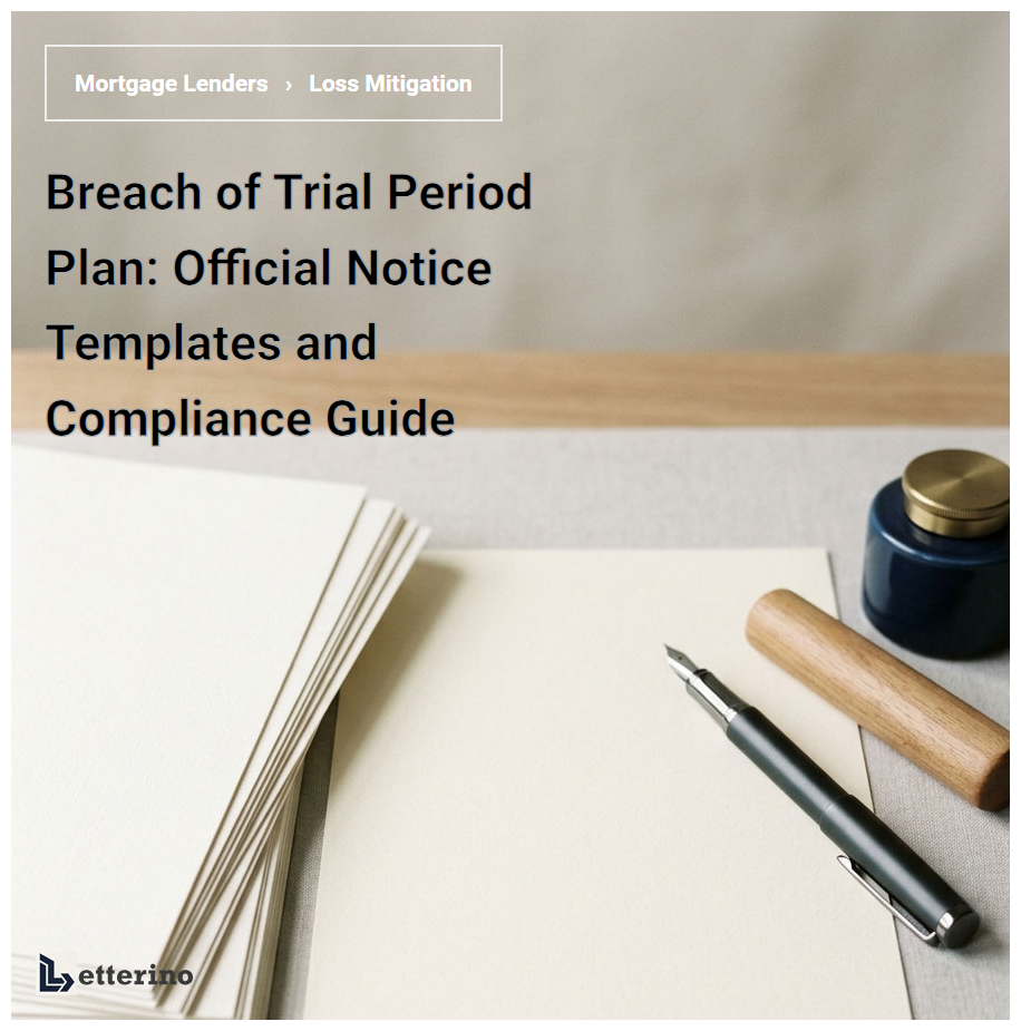 Breach of Trial Period Plan: Official Notice Templates and Compliance Guide
