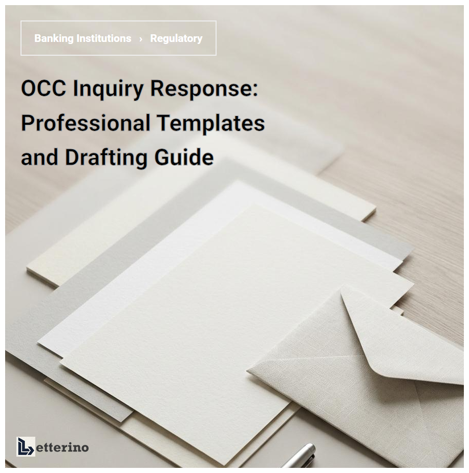 OCC Inquiry Response: Professional Templates and Drafting Guide