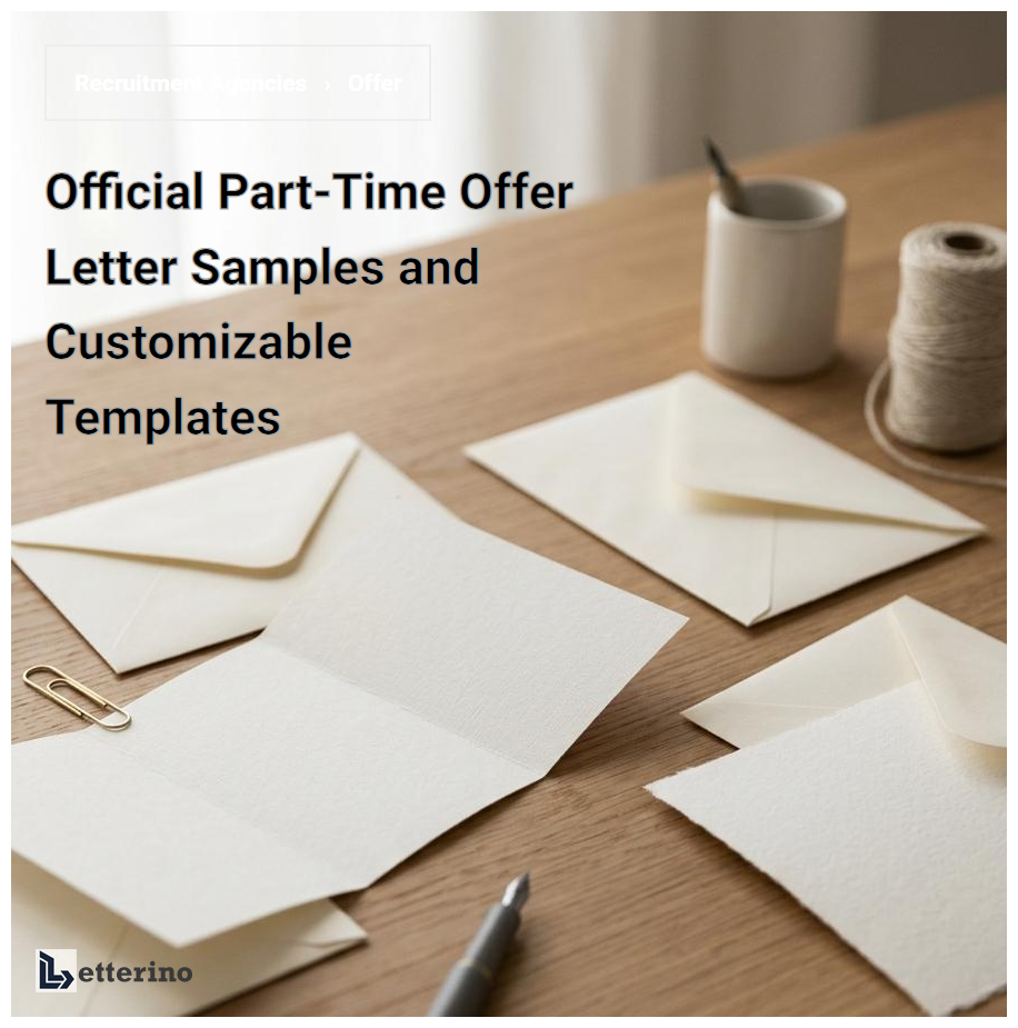 Official Part-Time Offer Letter Samples and Customizable Templates