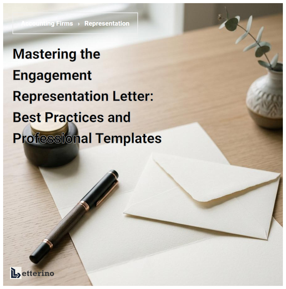 Mastering the Engagement Representation Letter: Best Practices and Professional Templates