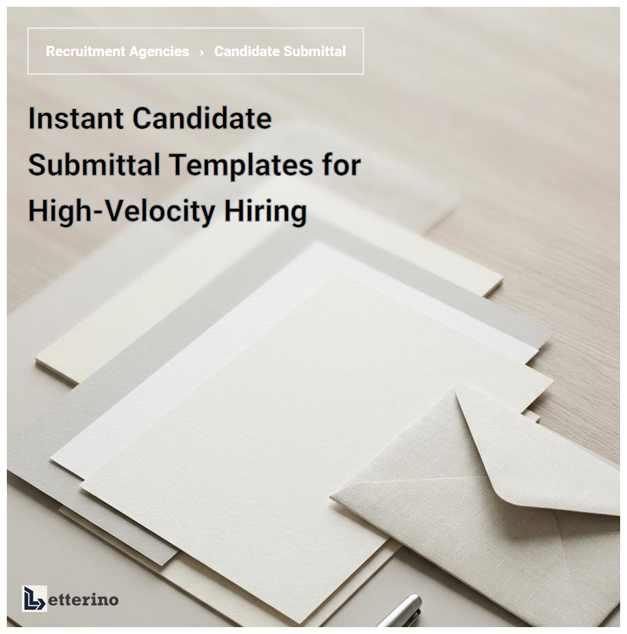 Instant Candidate Submittal Templates for High-Velocity Hiring