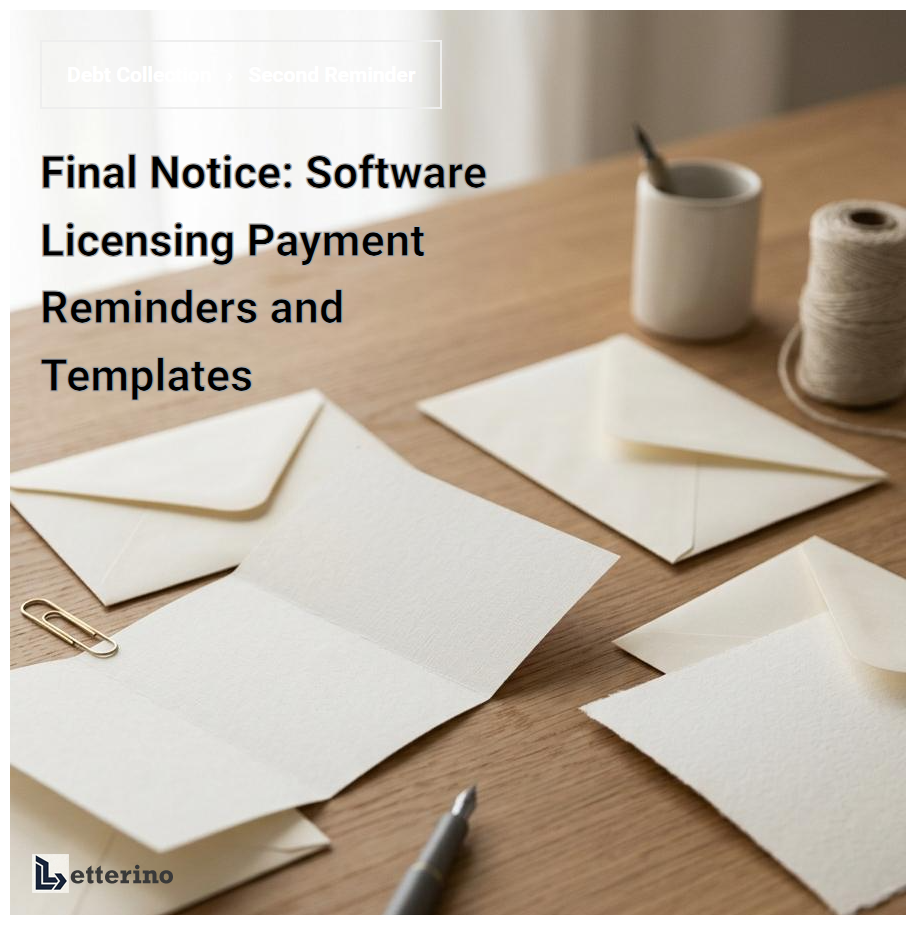 Final Notice: Software Licensing Payment Reminders and Templates